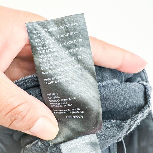 We the Free Flare Wide Leg Black Denim Jeans Size 28 - Picture 6 of 9